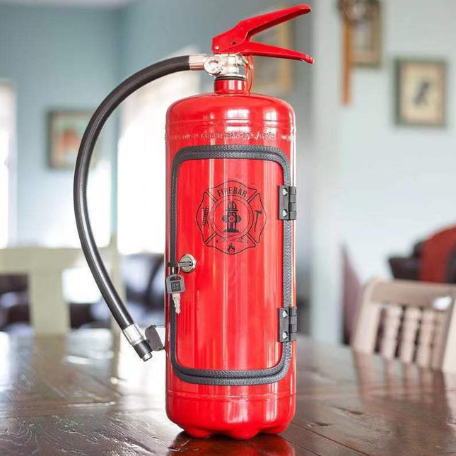Fire Extinguisher Minibar Wine Cabinet Perfect Gift for Men red B – product detail