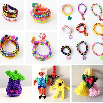 4500 pcs Loom Bands Mega Kit with Accessories, Multicolor