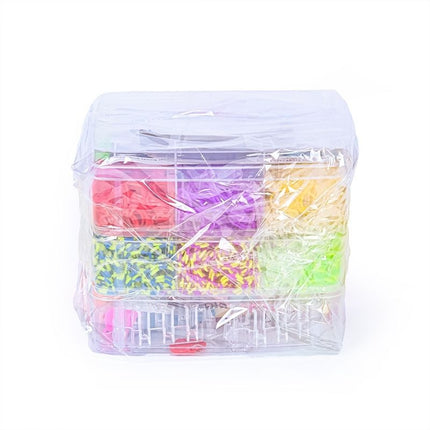 4500 pcs Loom Bands Mega Kit with Accessories, Multicolor