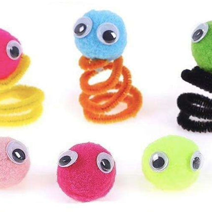 Pipe Cleaners Craft Kit with Moving Eyes and Balls, MultiColor