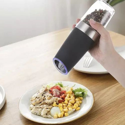 Electric Salt and Pepper Mills 2-Pack, Black