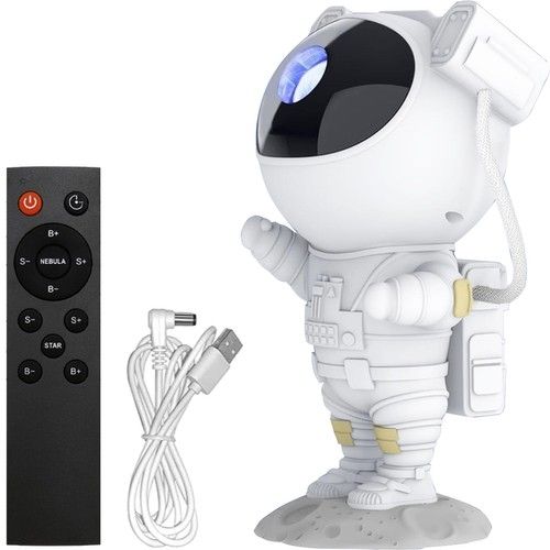 Astronaut Night Light with Remote Control Star Projector Galaxy Light White V1237-ZY-506-0008