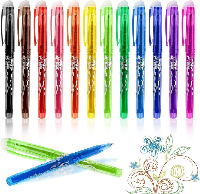Erasable Gel Ink Pens 12-pack MultiColor V1237-ZY-506-0014