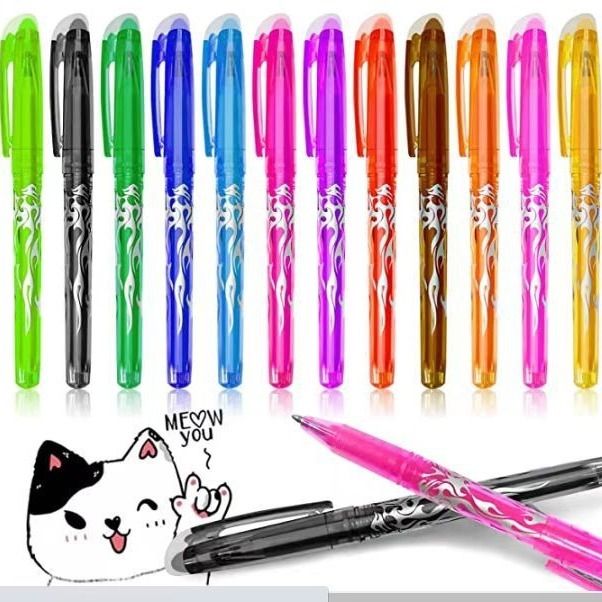 Erasable Gel Ink Pens 12-pack MultiColor – product detail