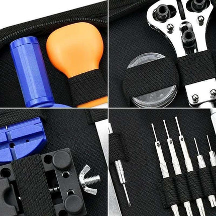 Watch Repair Tool Kit for Battery Replacement and Case Opener, MultiColor