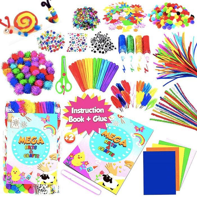 Mega Craft Kit with Pipe Cleaners Moving Eyes Balls Multicolor V1237-ZY-506-0019