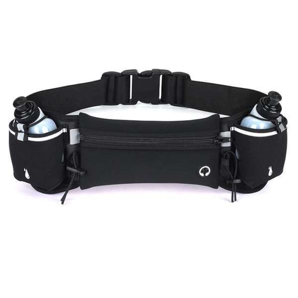 Running Belt with Water Bottles for Active People Black – product detail