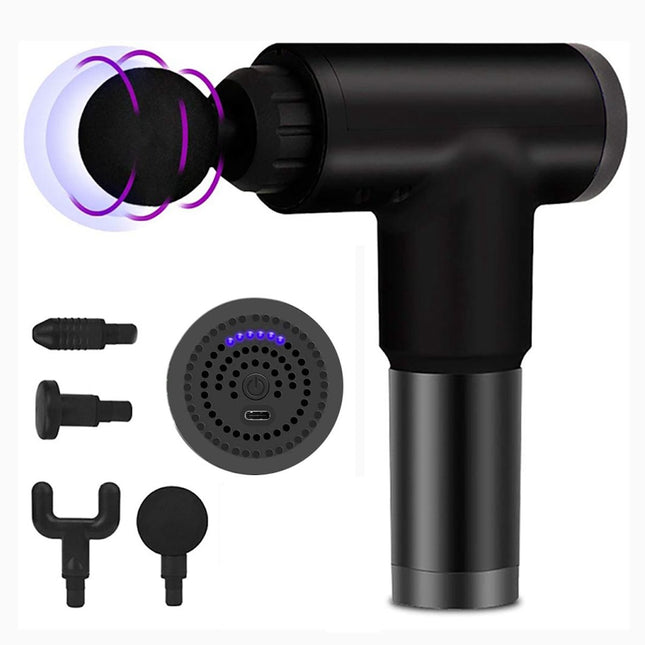 Wireless Massage Gun Black, Muscle Massager for Deep Tissue Relief