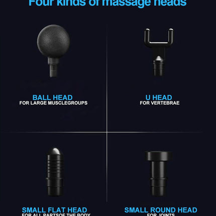 Wireless Massage Gun Black, Muscle Massager for Deep Tissue Relief