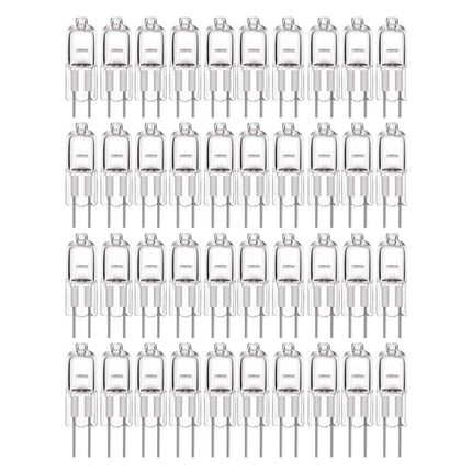 10-Pack G4 Halogen Bulbs 20W 12V, Warm White