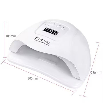UV LED Nail Lamp 54W with 10s 30s 60s 99s Timer, White