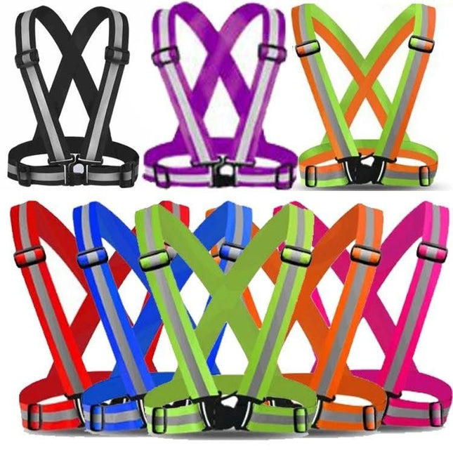 Reflective Harness Vest 2-Pack Durable & Practical Random Style V1237-ZY-506-0038