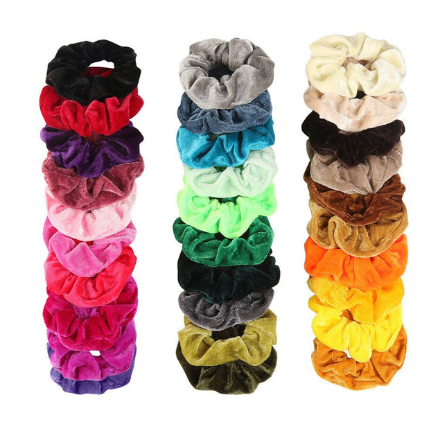 36pcs MultiColor Velvet Hair Scrunchies Hair Ties Hair Bands – product detail