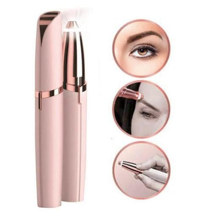 Epilator Trimmer for Eyebrows Facial Hair Nose Hair Bikini Line, PinkGold