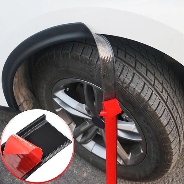 1.5m Universal Fender Flares Car Wheel Arch Mudguards Black V1237-ZY-506-0050
