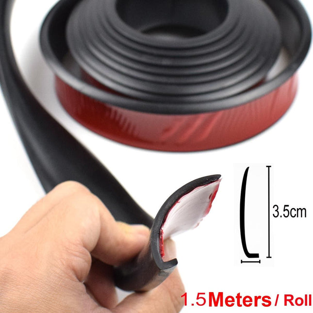 1.5m Universal Fender Flares Car Wheel Arch Mudguards Black – product detail