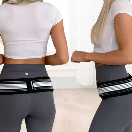 Hip Support Belt Adjustable Sciatica Relief, Black