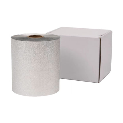 100m Hair Foil, Embossed Silver