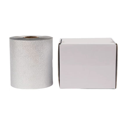 100m Hair Foil, Embossed Silver