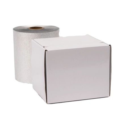 100m Hair Foil, Embossed Silver