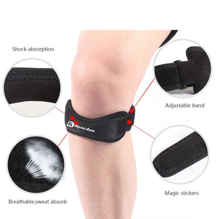 2-pack Black Knee Pads, Adjustable Knee Strap for Running, Compatible with Nike