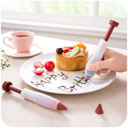 3pcs MultiColor Piping Syringe for Creative Pastries, Piping Pen