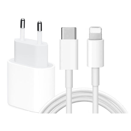 20W Fast Charger with 2m USB-C Cable, White, Compatible with iPhone