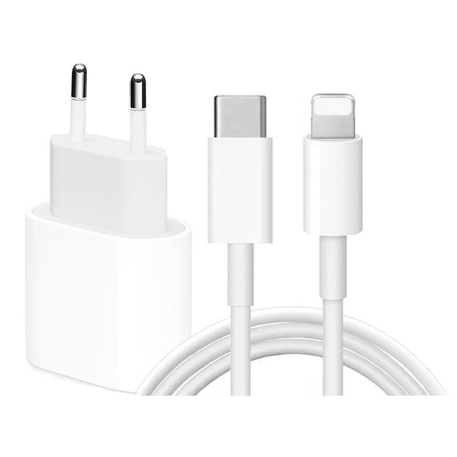 20W Fast Charger with 2m USB-C Cable White Compatible with iPhone V1237-ZY-506-0086