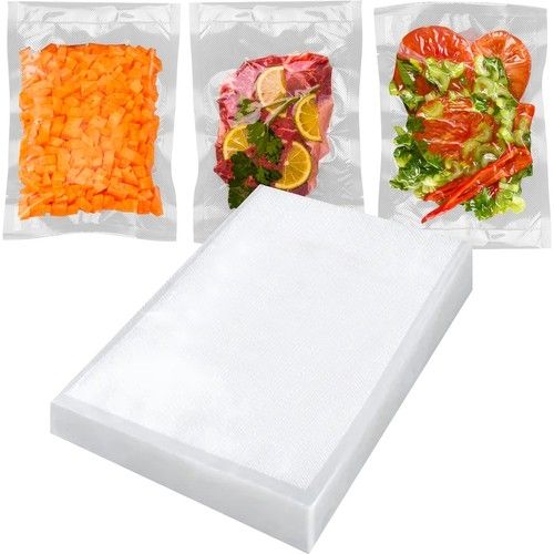50 Vacuum Bags 20x30 cm Storage Bags Transparent Vacuum Sealer Bags for Efficient Storage