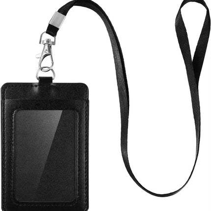 Elegant Black ID Card Holder and Name Badge