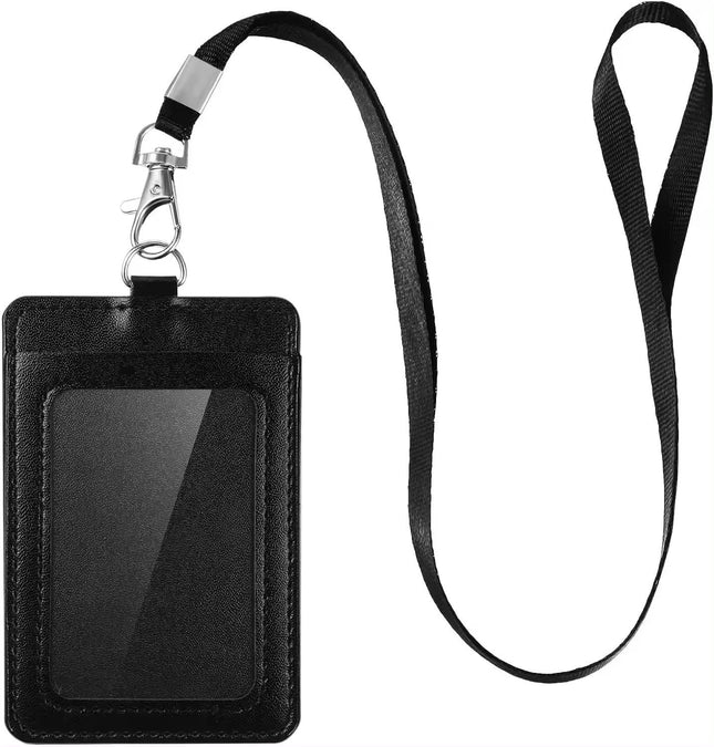 Elegant Black ID Card Holder and Name Badge V1237-ZY-506-0119