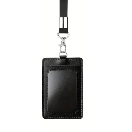 Elegant Black ID Card Holder and Name Badge