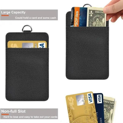 Elegant Black ID Card Holder and Name Badge