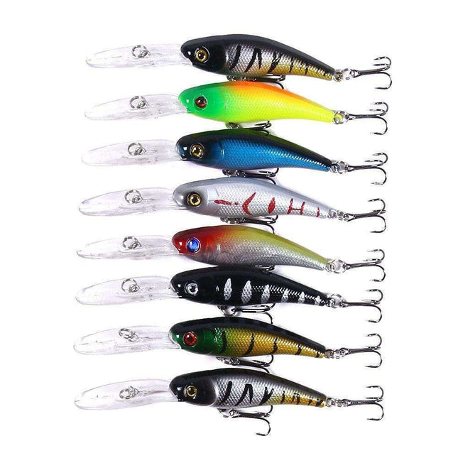 43-Pack Fishing Lure Wobbler Minnow Mixed Color – product detail