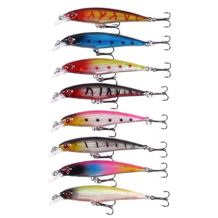 43-Pack Fishing Lure Wobbler Minnow Mixed Color