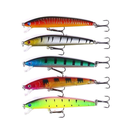 43-Pack Fishing Lure Wobbler Minnow Mixed Color