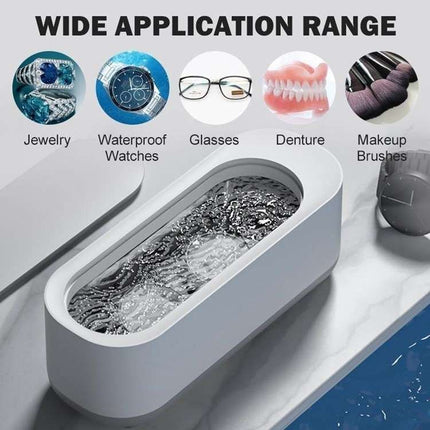 Ultrasonic cleaning glasses jewelry cleaner white, 42kHz