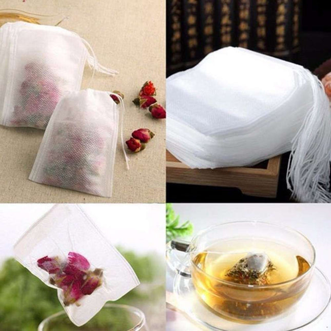 200pcs Empty Loose Leaf Tea Bags White – product detail