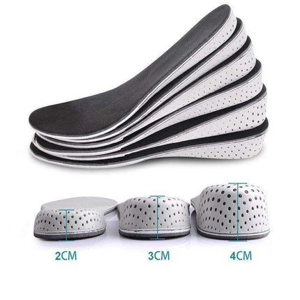 2cm Shoe Insoles for Height Increase, Black, 2cm