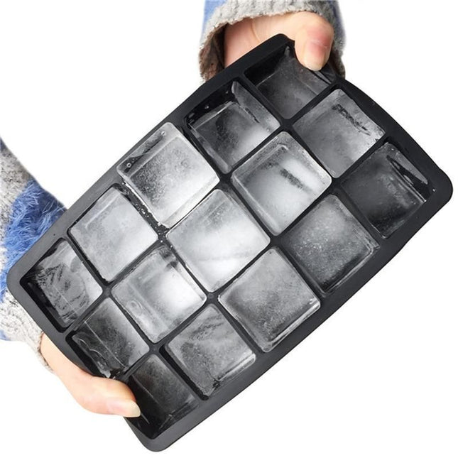 Black Ice Cube Mold Large Squares for Ice Chocolate Jelly V1237-ZY-506-0131