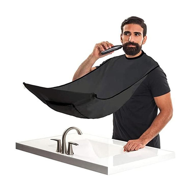 Barber Cape Black Apron for Shaving & Beard Collection V1237-ZY-506-0155