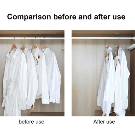 10-pack White Clothes Hangers with Connecting Hook, Organizer