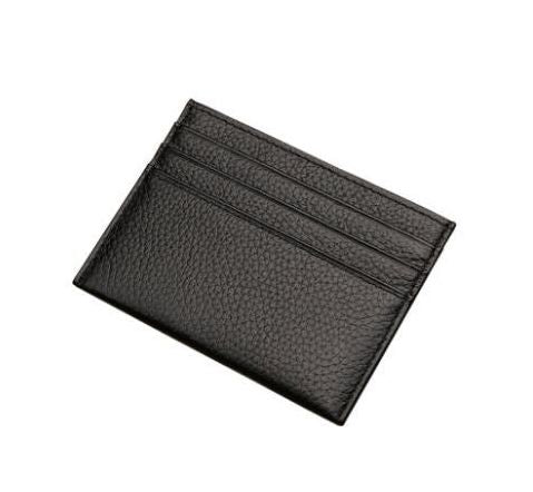 Black Card Holder Wallet with Bill Compartment – product detail