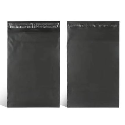 100pcs Black E-commerce Mail Bags, 25 x 35cm