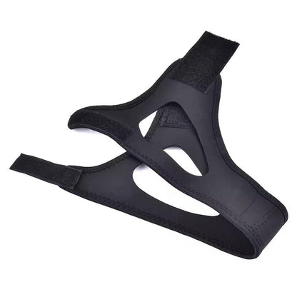 Adjustable Anti Snoring Chin Strap, Black, Stop Snoring Belt