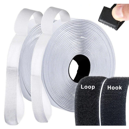 White Velcro Self-Adhesive Tape 2cm x 50m