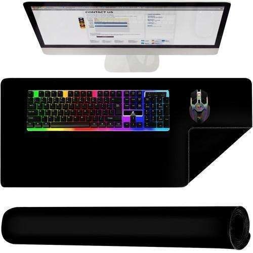 XXL Mouse Pad 90x45cm Black Desk Pad V1237-ZY-506-0212