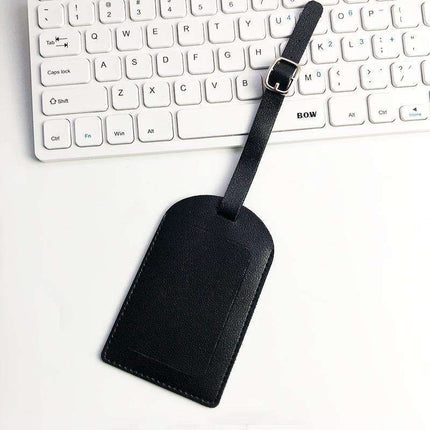 Luggage tag Black, Address tag Bag marking