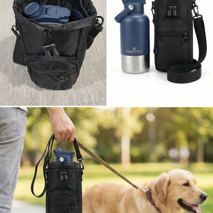 Pawstock Dog Walking Carrier Bag – Bottle & Essentials