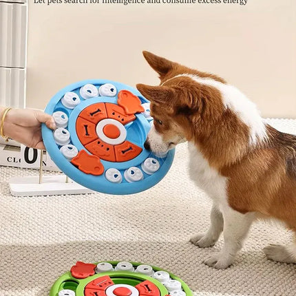 Pizza Puzzle Treat Toy for Dogs & Cats – Interactive Slow Feeder